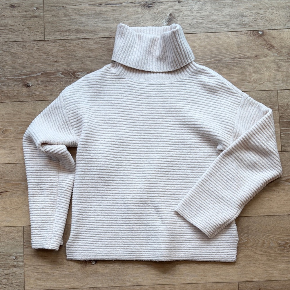 Gentle Fawn Ribbed Cream Turtleneck Sweater